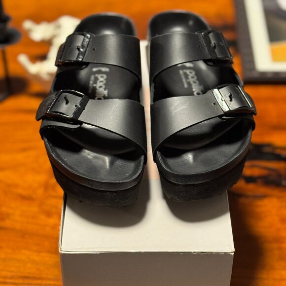 Birkenstock Papillio Arizona Flex Platform Sandal Black Size 36 (US 6) - Picture 2 of 4